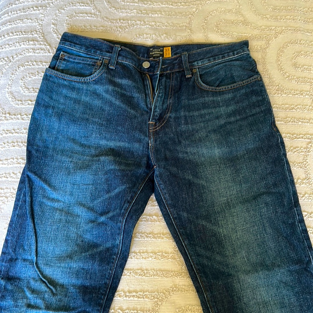 JCREW Men’s Slim Straight Jeans 33Wx32L